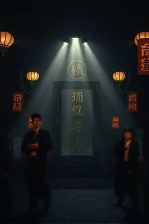 第八块拼图悬疑电影竖版封面，散落的拼图与台灯