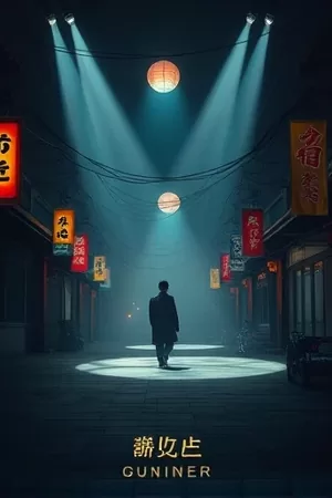 青瓦巷口年代生活剧竖版封面，青瓦屋檐与雨后石板路